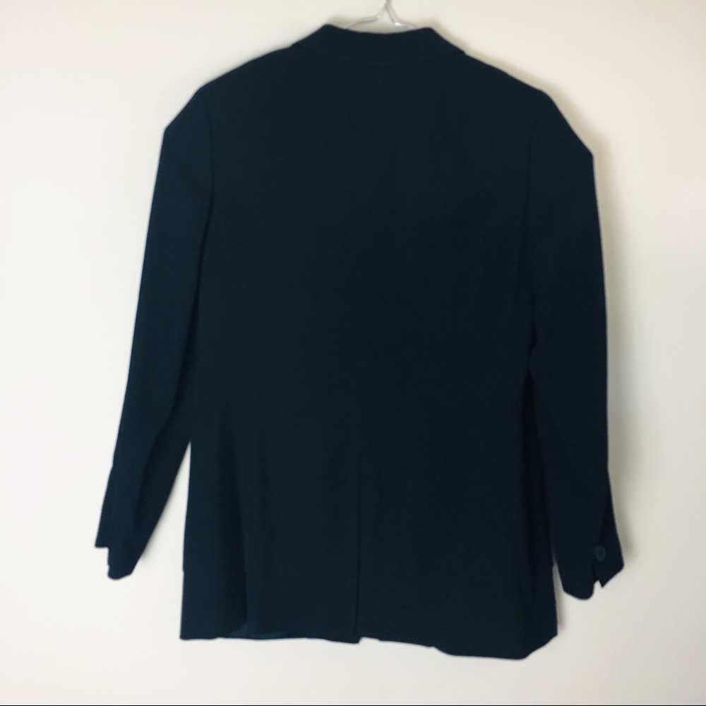 Ann Taylor Women’s 100% Wool Black Blazer Size 12 - Picture 2 of 3